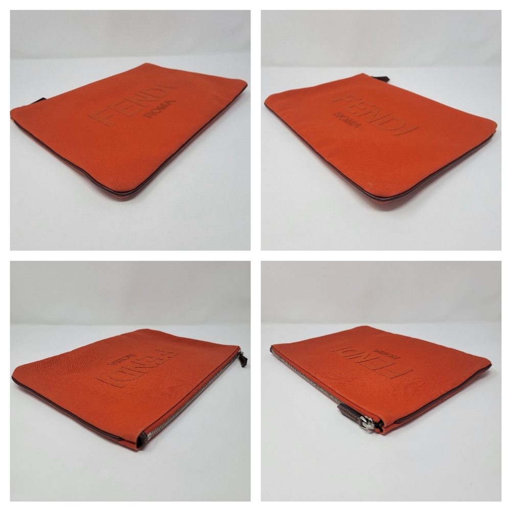 FENDI Roma Canvas Clutch Bag - Picture 10 of 11